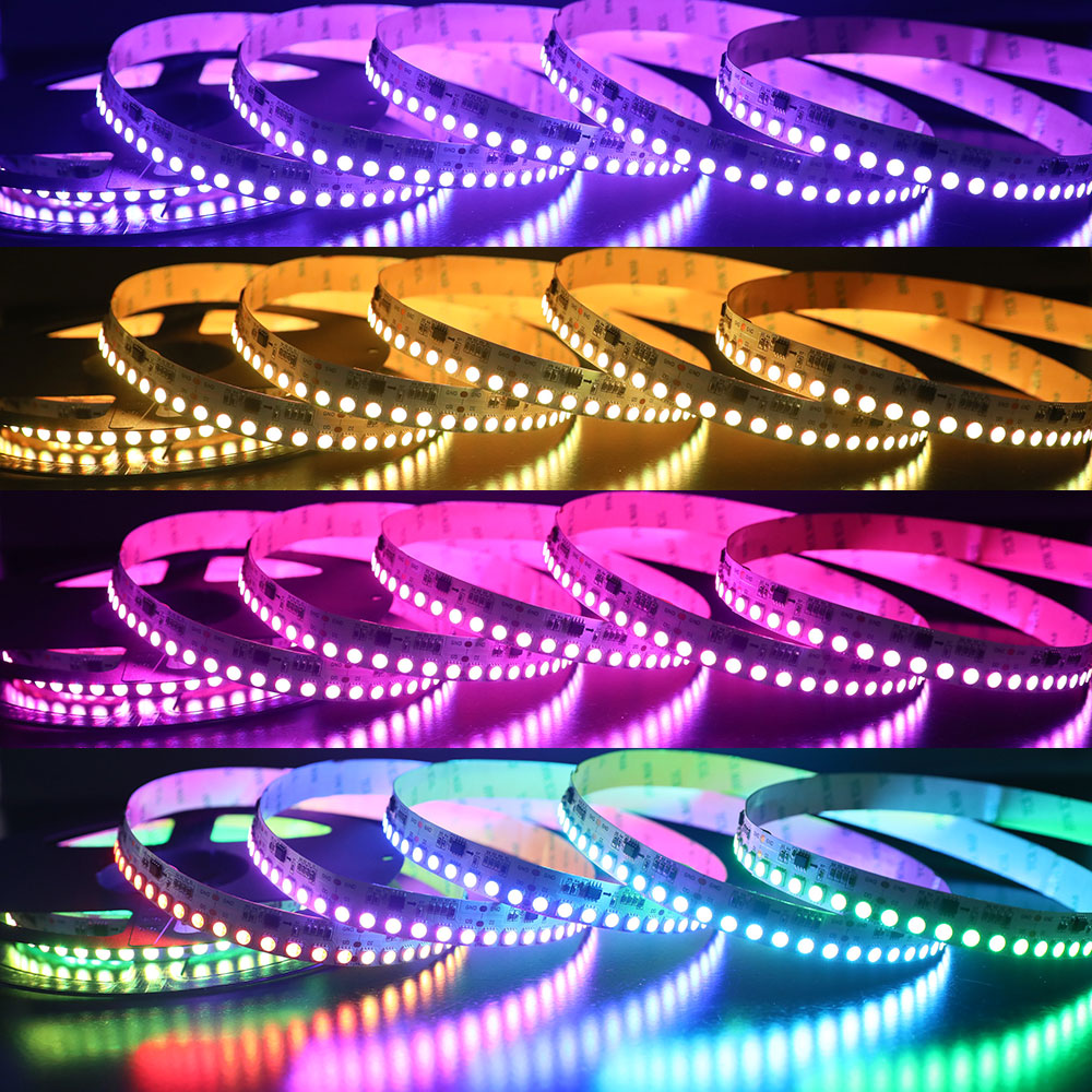 DC24V WS2814 External IC RGBW 16.4Ft 600LEDs High Density Optional Digital Addressable LED Strip Lights DC24V WS2814 External IC RGBW 16.4Ft 600LEDs High Density Optional Digital Addressable LED Strip Lights